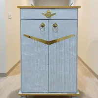 جاکفشی دو درب و کشو MDF سفید