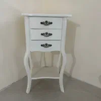 میز تلفن کلاسیک سفید