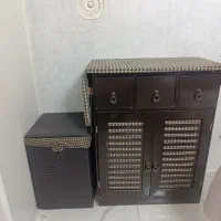 میز اتو و سبد لباس در حد نو