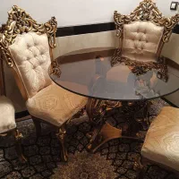 میز وصندلی نهارخوری چوبی