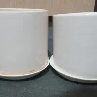 گلدان سرامیکی سفید