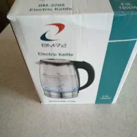 کتری برقی شیشه ای درجه1 با چراغ نور آبی