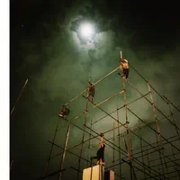 داربست درغرب تهران