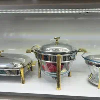ست سوفله‌خوری لوکس ۳ پارچه  پایه طلایی