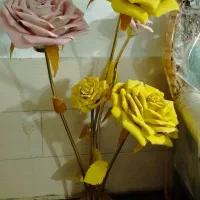 گل زرد صورتی درحدنو سالم تمیز