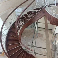 پله چوبی درب چوبی کابینت ام دی اف