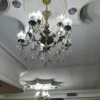دو عدد لوستر ۵ شاخه ۱۰ شعله برنجی|لوستر و چراغ آویز|تهران, باغ فیض|دیوار