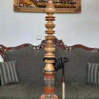 قلیان تنه چوبی بزرگ