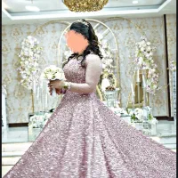 لباس عروس صورتی مدل سیندرلا