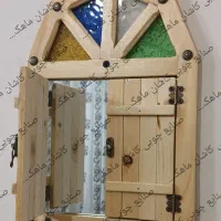 آینه جاکلیدی چوبی