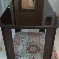 میز ناهار خوری شش نفره کم جا و بوفه و کتابخانه