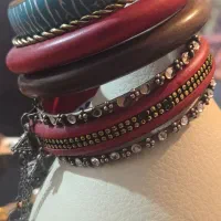 النگو چوبی استیل بازوبند دستبند استیل