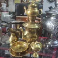 سرویس سماور زغالی عتیقه زیبا  ونو
