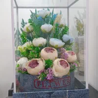 باکس گل شیشه ای