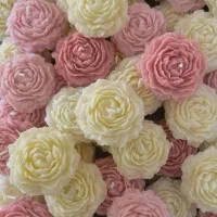 شمع گل رز، پیونی، آلاله و بابونه