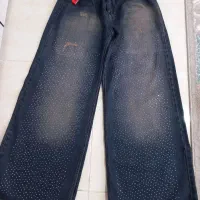 شلوار بگ نگین دار