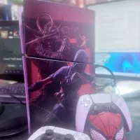 ps5 اسلیم دو دسته فول بازی با کارتن و متعلقات