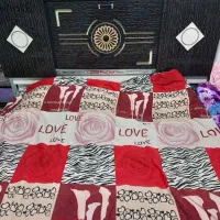 تخت خواب ام دی اف همراه دو پاتختی