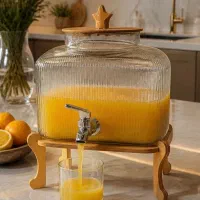 کلمن های شیشه ای پذیرایی