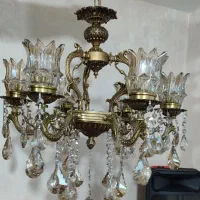 لوستر نو بدون استفاده ۶شاخه برنجی