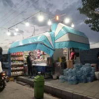 سایبان مغازه چادر فروشگاه فیروزه ای مات