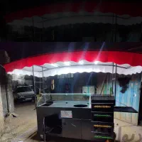 چرخ گاری فست فودی مسقف
