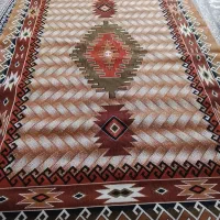 گلیم فرش ۶ متری رنگ قهوه ای