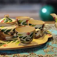 سرویس چای خوری سفالی