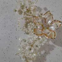 گل کنار سینی کریستال نونو