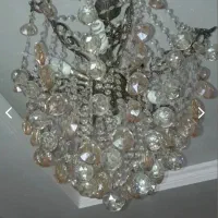 لوستر برنجی جفت