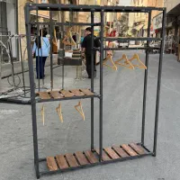 کافی بار میزصندلی چوبی کشویی