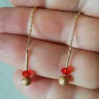 گوشواره طلا زنجیری بلند