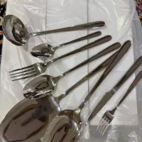 سرویش قاشق و چنگال غذا خوری و میوه خوری،