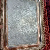 سینی برنجی قدیمی سنگین