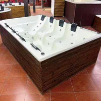 وان جکوزی ۹ نفره با متریال مدرن کابین دوش سونا خشک