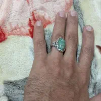 انگوشتر نقره  نگین فیروزه