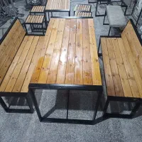 مجموعه کامل ست شش نفره نیمکت به همراه میز