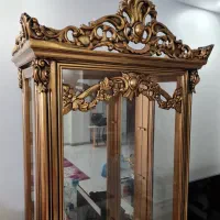بوفه چوبی راش،ورق طلا
