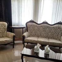 مبل استیل ۷ نفره با میز جلو مبلی کاملا نو