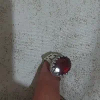 انگشتر نقره سنگ گارنت سرخ