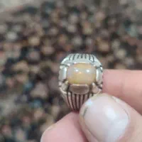 انگشترهای زیبای اوپال آتشی وعقیق دست‌ساز نوبهار