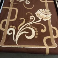 فرش ماشینی قهوه ای سالم