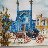 نقاشی با آبرنگ و گواش