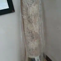 1فرش12متری و1کناره 1200شانه گل برجسته طلاکوب طلایی
