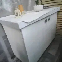 کابینت MDF دو درب سفید