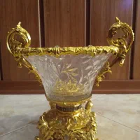 ظرف دکوری ظرف پذیرایی ظرف طلایی ظرف گنجه