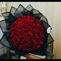 دسته گل رز روبانی سفارشی و آماده