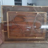 دوعدد سینی چوبی کاملا نو مناسب هدیه