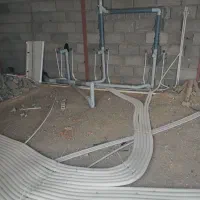 لوله کشی آب وفاضلاب سردوگرم گرمایش ازکف