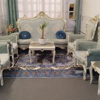 مبل سلطنتی ۷نفره بامیزودوعسلی با چوب گردو